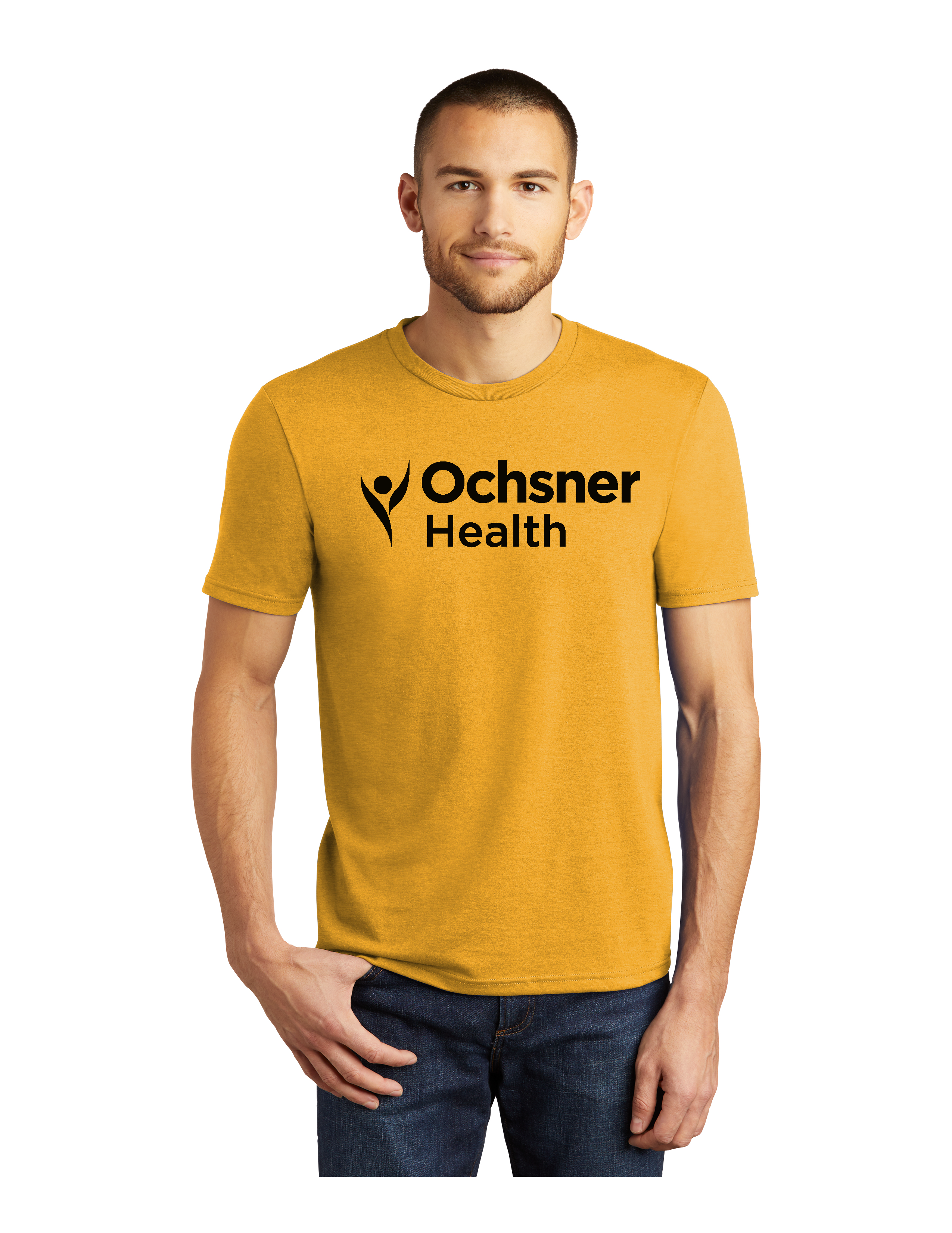 Ochsner Saints Unisex Short Sleeve T-Shirt, Gold, large image number 1